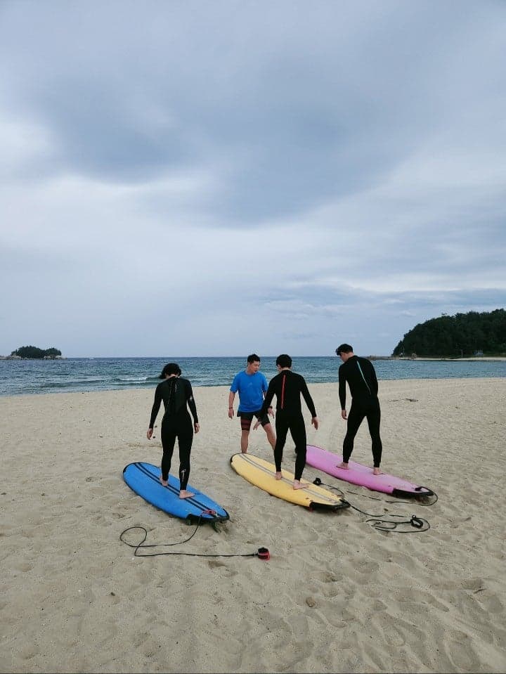 펀서프 안에서 이론수업 후 이제 바다에서 본격 추가 이론 수업