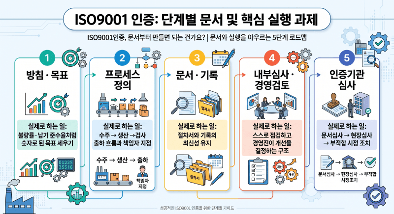 ISO9001인증, 준비 전에 짚어야 할 3가지